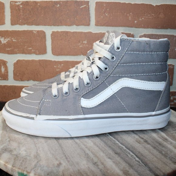 Gray High-Top Sneakers - Picture 3 of 8